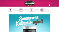 Desktop Screenshot of kulinaris.no